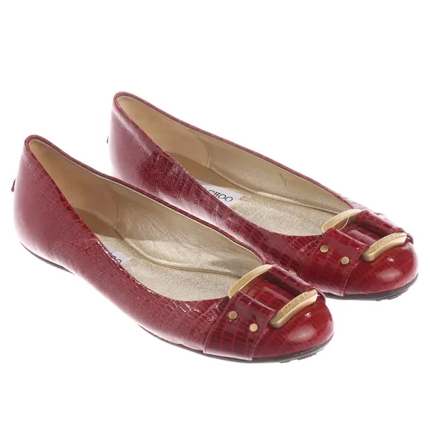 Ballerinas, in Rot, Jimmy Choo