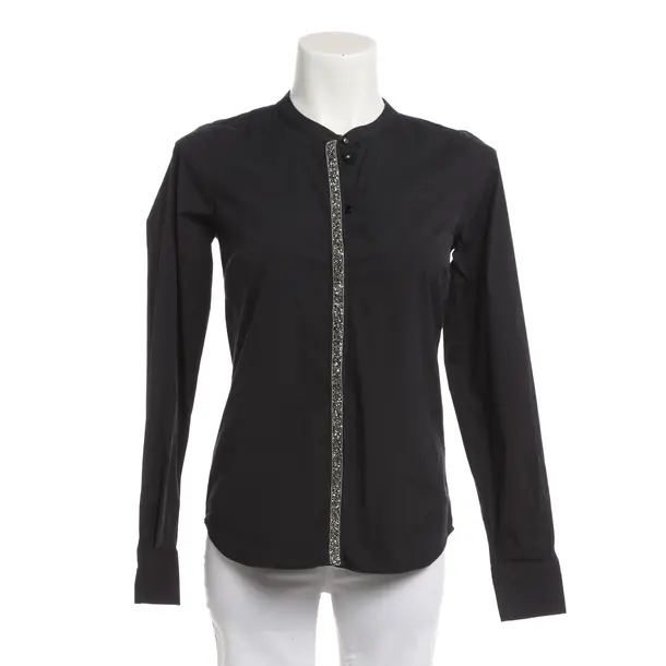 Blouse, in Black, Cotton, Mos Mosh
