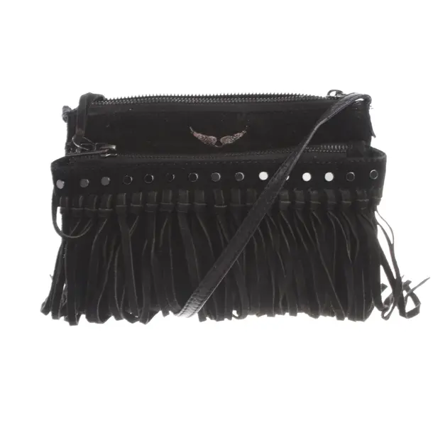 Schultertasche, in Schwarz, Leder, Zadig & Voltaire