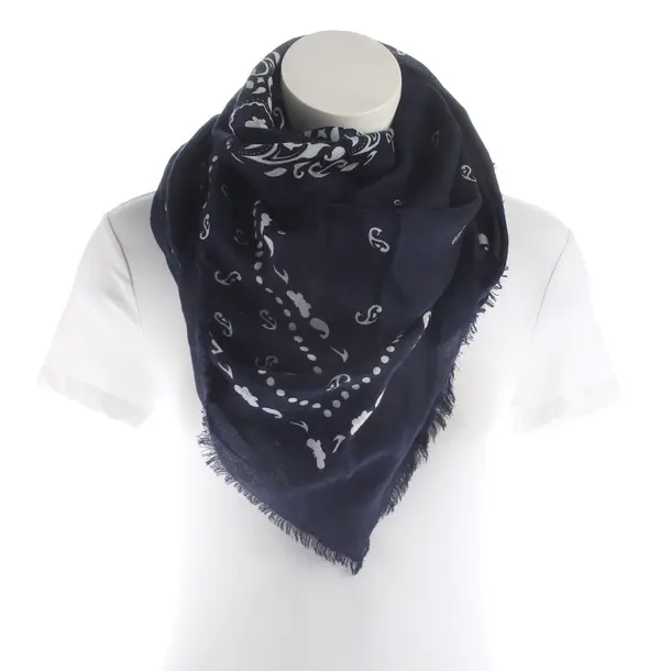 Shawl, in Navy, Cotton, Max Mara