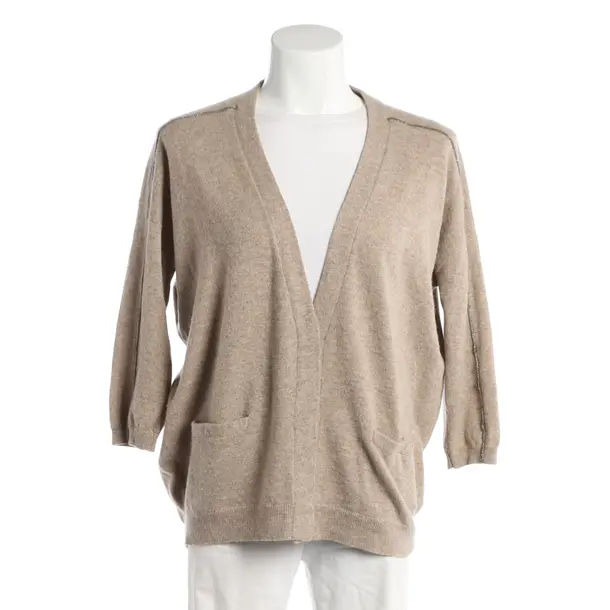 Strickjacke, in Hellbraun, Kaschmir, Brunello Cucinelli