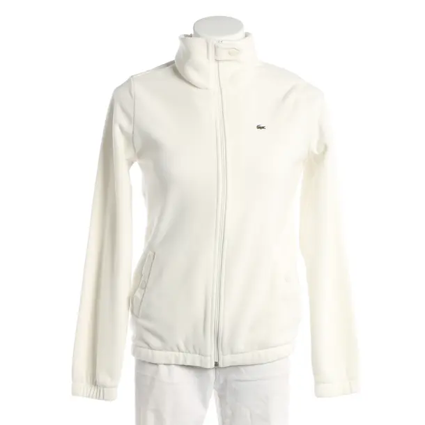 Zip-up Hoodie, in White, Polyester, Lacoste