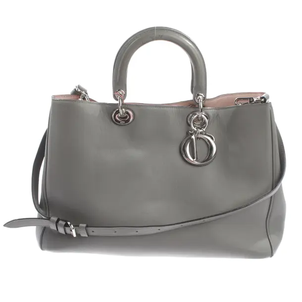 Handbag, in Dark Gray, Leather, Dior