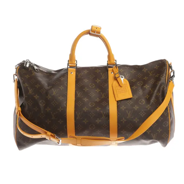 Weekender Bag, in Brown, Canvas, Louis Vuitton