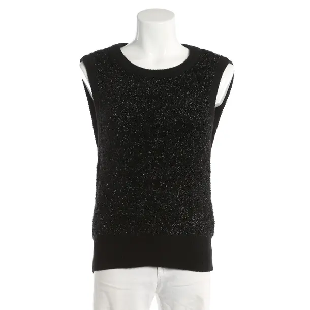 Top, in Black, Polyimide, Ganni