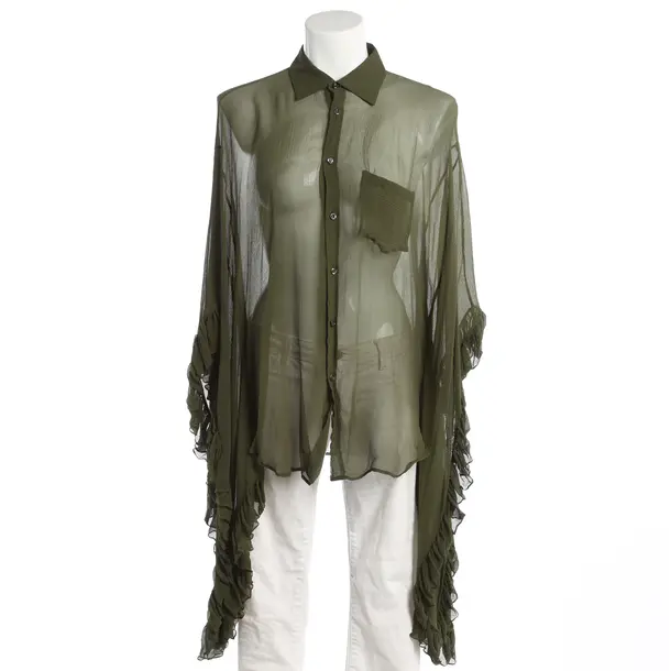 Blouse, in Green, Viscose, Dsquared