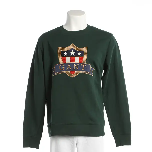 Sweatshirt, in Grün, Baumwolle, Gant