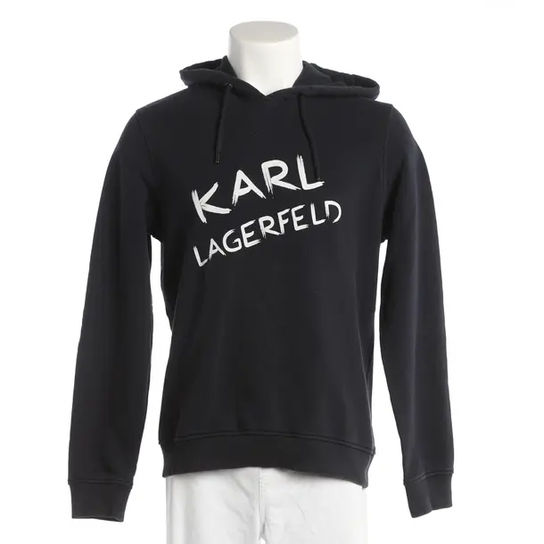 Hoodie, in Navy, Cotton, Karl Lagerfeld