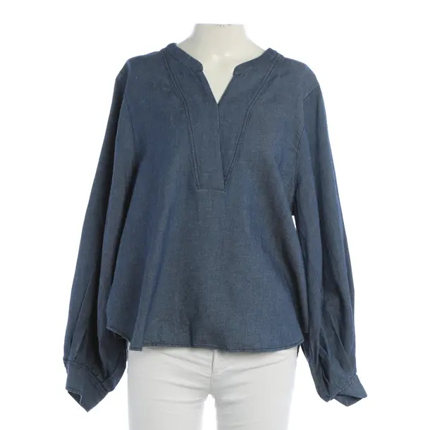 Blouse, in Blue, Cotton, Mos Mosh