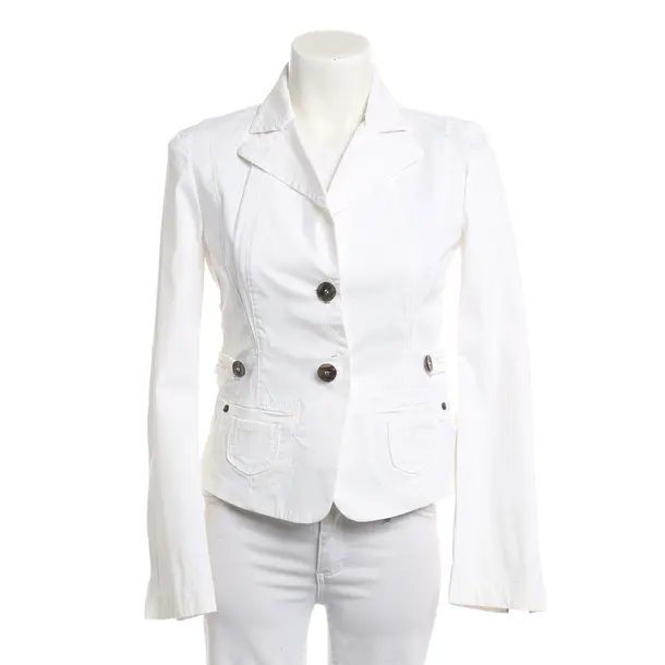 Summer Jacket, in White, Cotton, Marc Cain Sports
