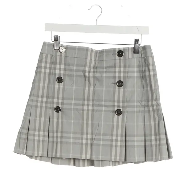 Skirt, in Gray, Cotton, Burberry Brit