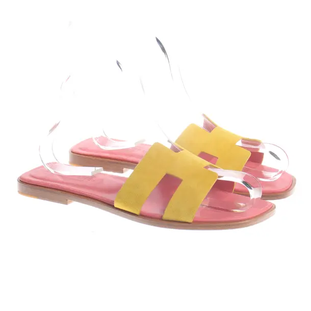 Sandalen, in Gelb, Hermès