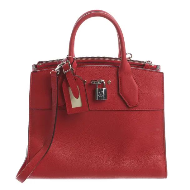 Handbag, in Red, Canvas, Louis Vuitton