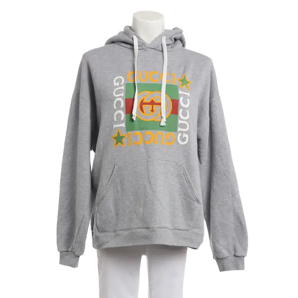 Felpa con cappuccio, in Grigio, Cotone, Gucci
