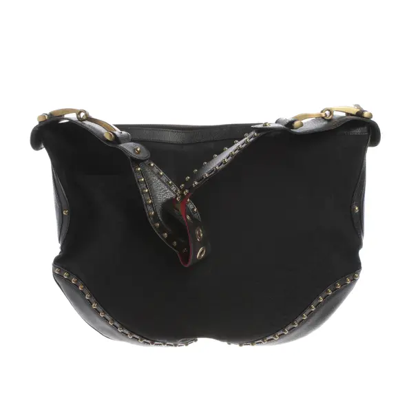 Shoulder Bag, in Black, Polyester, Gucci