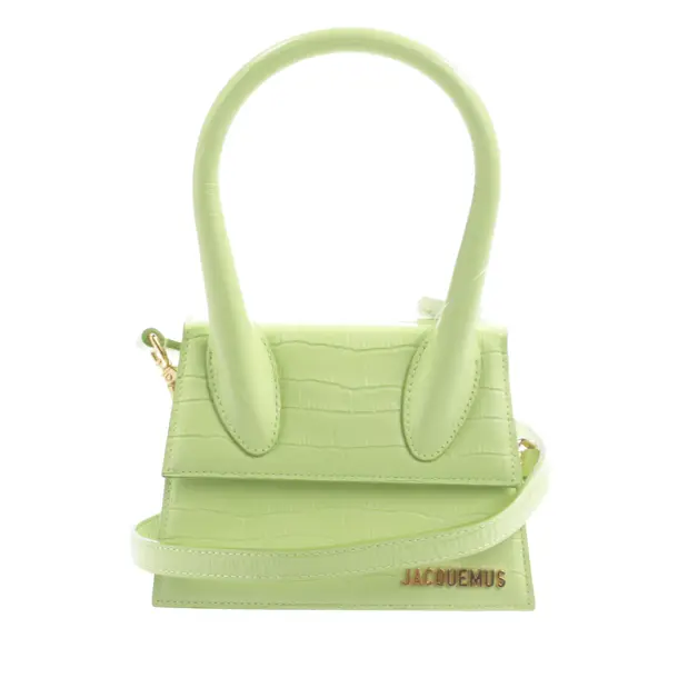 Handbag, in Light Green, Leather, Jacquemus