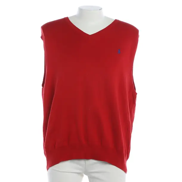 Sweater Vest, in Red, Cotton, Polo Ralph Lauren