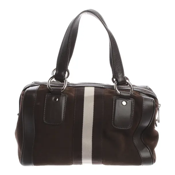 Handtasche, in Dunkelbraun, Leder, Bally