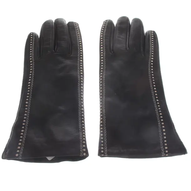 Leather Gloves, in Dark Brown, Leather, Roeckl