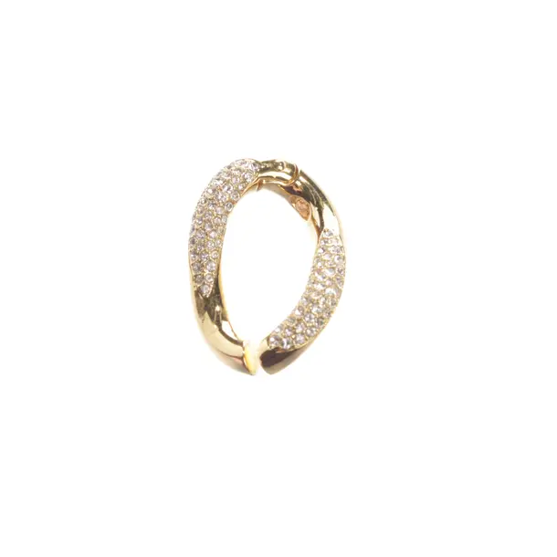 Ohrring, in Gold, Metall (metallisch, metallisiert), Swarovski