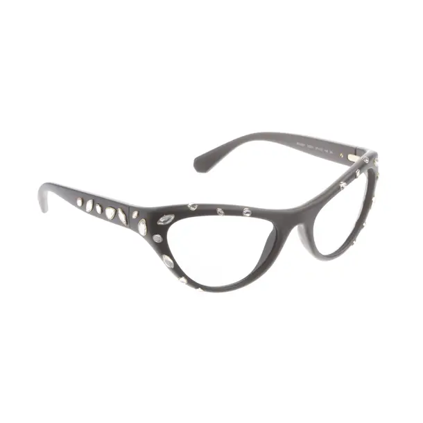 Sonnenbrille, in Schwarz, Kunststoff, Swarovski