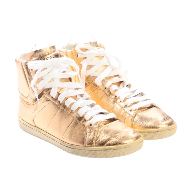 High-Top Sneakers, in Gold, Saint Laurent