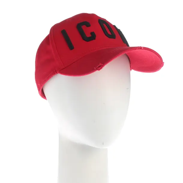 Cap, in Rot, Baumwolle, Dsquared