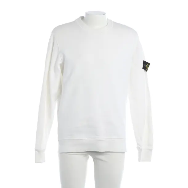 Felpa, in Bianco, Cotone, Isola di pietra