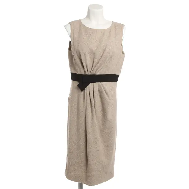 Dress, in Beige, Wool, Paule Ka