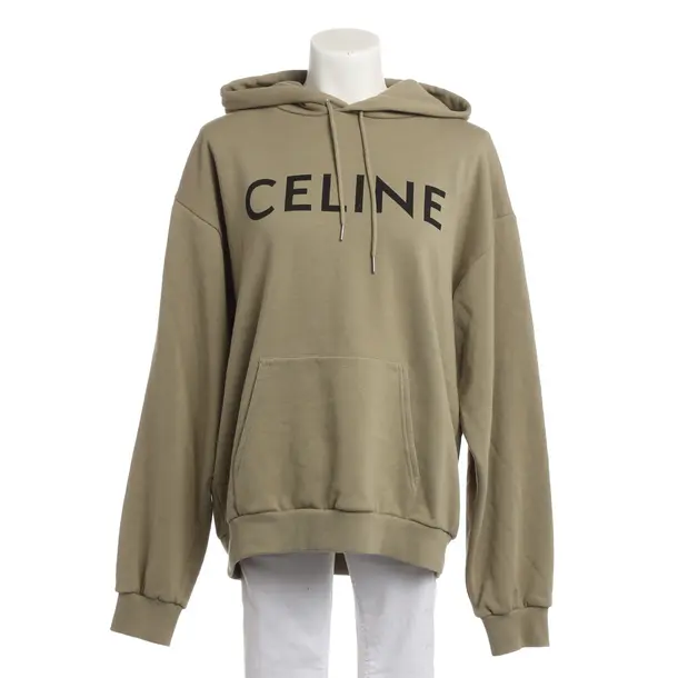Hoodie, in Olive Green, Cotton, Céline