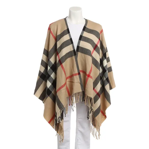 Poncho, in Mehrfarbig, Wolle, Burberry