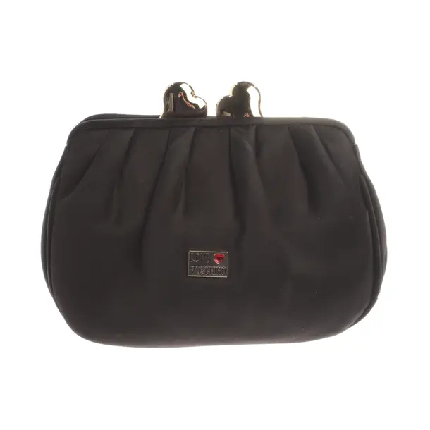 Clutch, in Schwarz, Baumwolle, Love Moschino