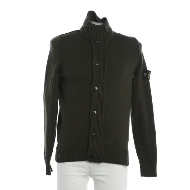 Strickjacke, in Grün, Wolle, Stone Island