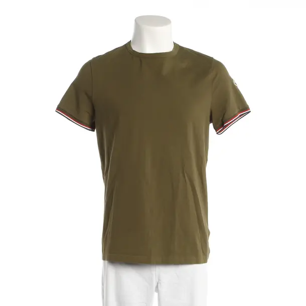 T-Shirt, in Olivgrün, Baumwolle, Moncler