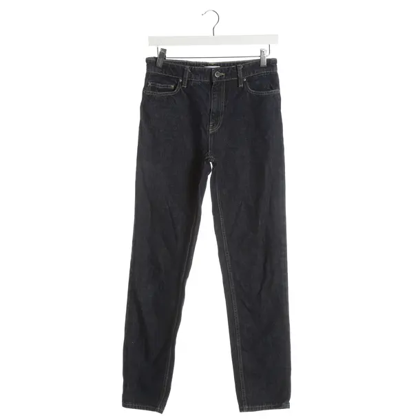 Straight Fit Jeans, in Navy, Cotton, Totême