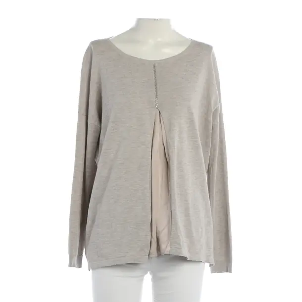 Long Sleeve Shirt, in Gray, Silk, Fabiana Filippi