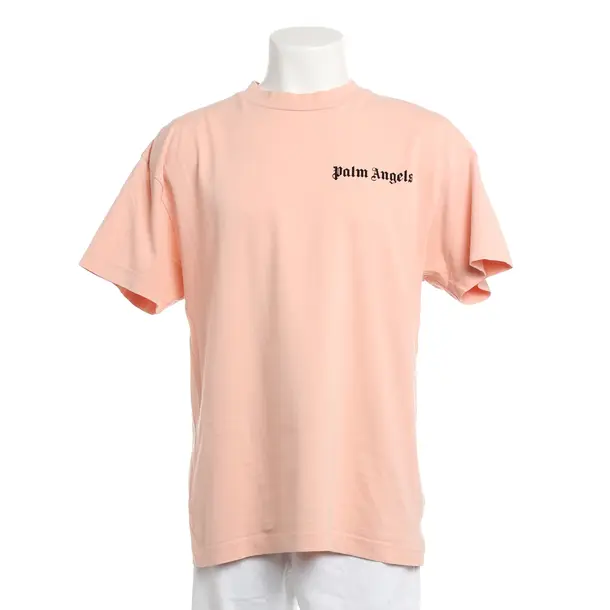 T-Shirt, in Peach, Cotton, Palm Angels