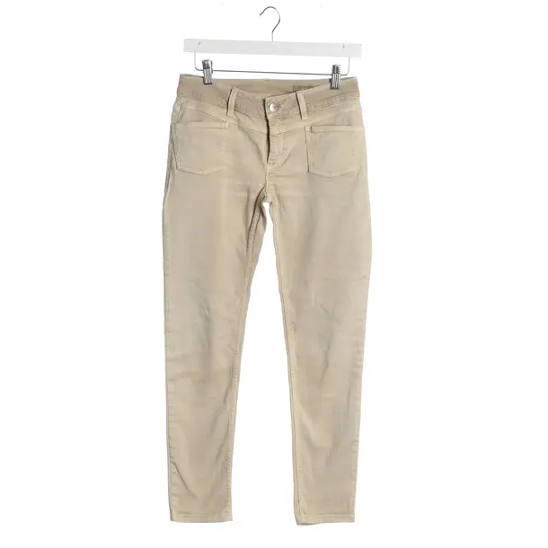 Jeans slim fit, in Beige, Cotone, Chiuso