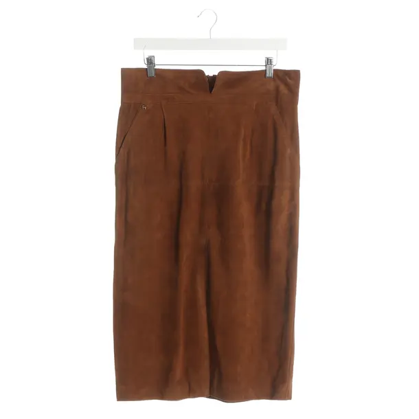 Skirt, in Light Brown, Leather, Aigner