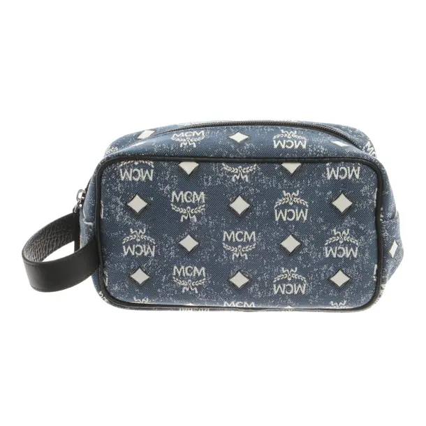 Borsa per cosmetici, in Blu, Poliestere, MCM