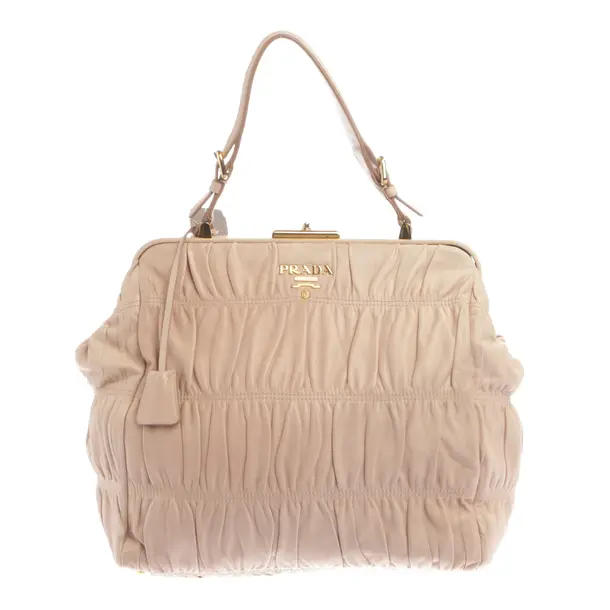 Handbag, in Light Pink, Leather, Prada