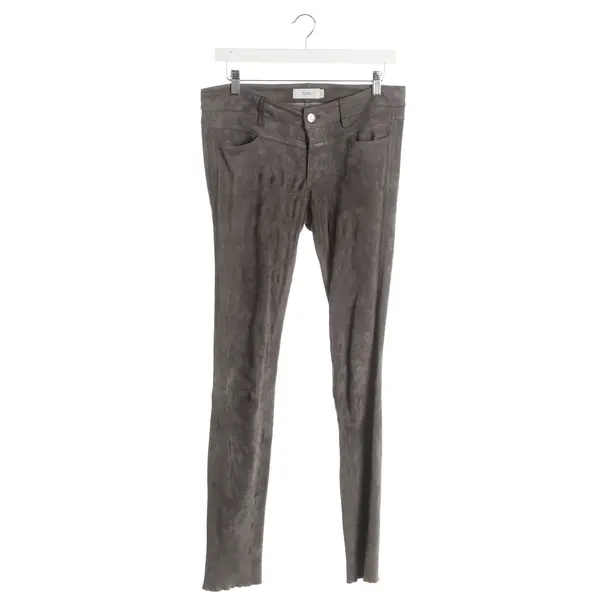 Hose, in Grau, Leder, Closed
