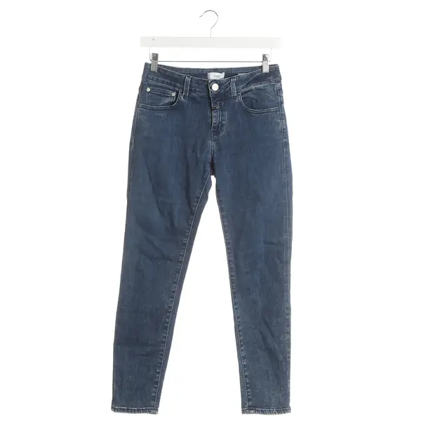 Jeans skinny, in Blu, Cotone, Chiuso