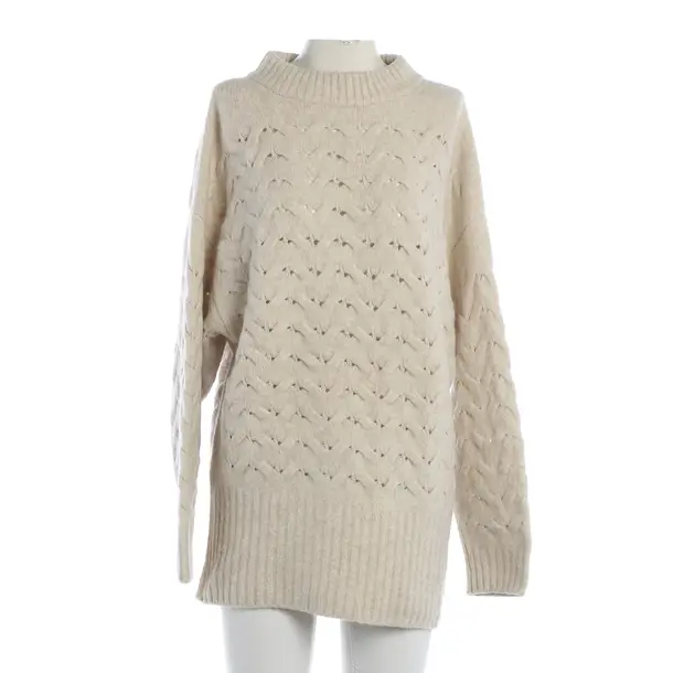 Maglione, in Beige, Lana, Chiuso