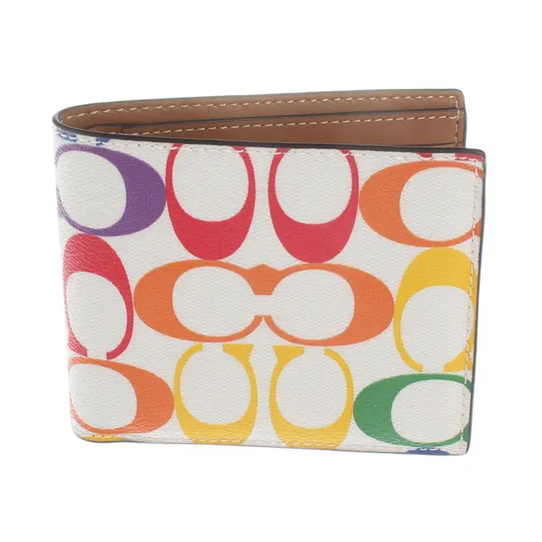Geldbörse, in Mehrfarbig, Leder, Coach