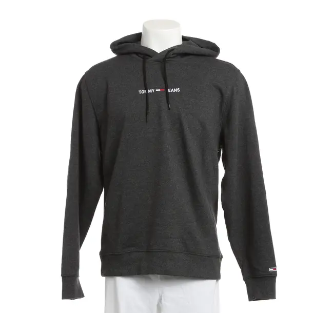 Hoodie, in Dark Gray, Cotton, Tommy Jeans