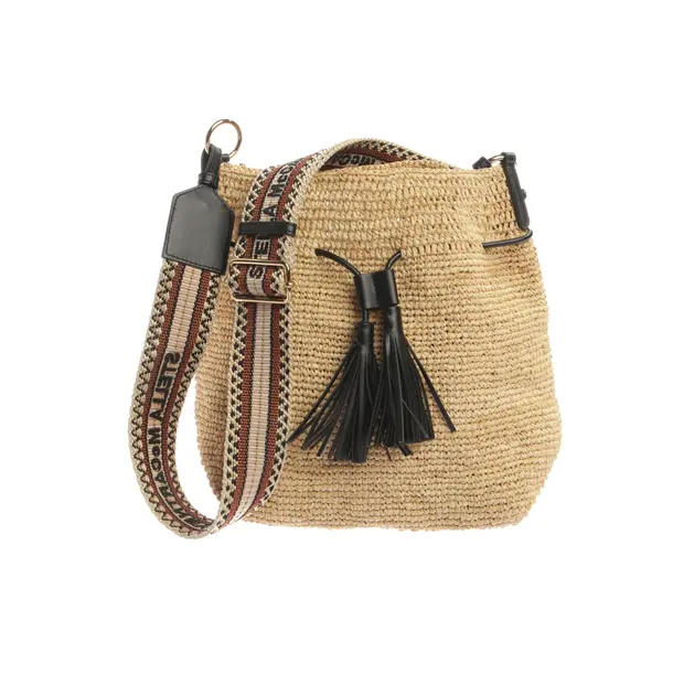 Borsa a secchiello, in Marrone chiaro, Paglia, Stella McCartney