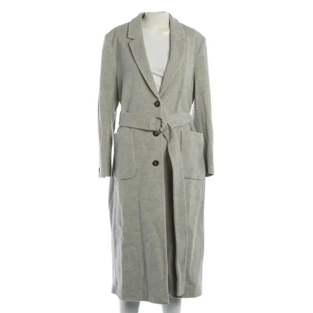 Übergangsmantel, in Hellgrau, Wolle, American Vintage