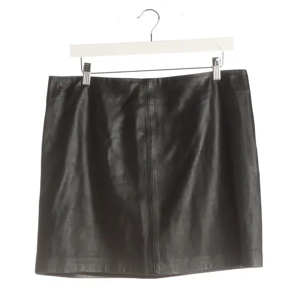 Skirt, in Black, Leather, Ralph Lauren Black Label