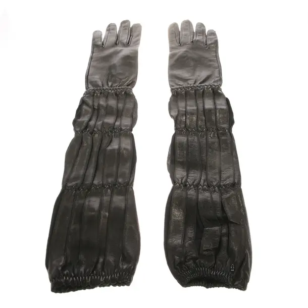 Lederhandschuhe, in Schwarz, Leder, Sportmax